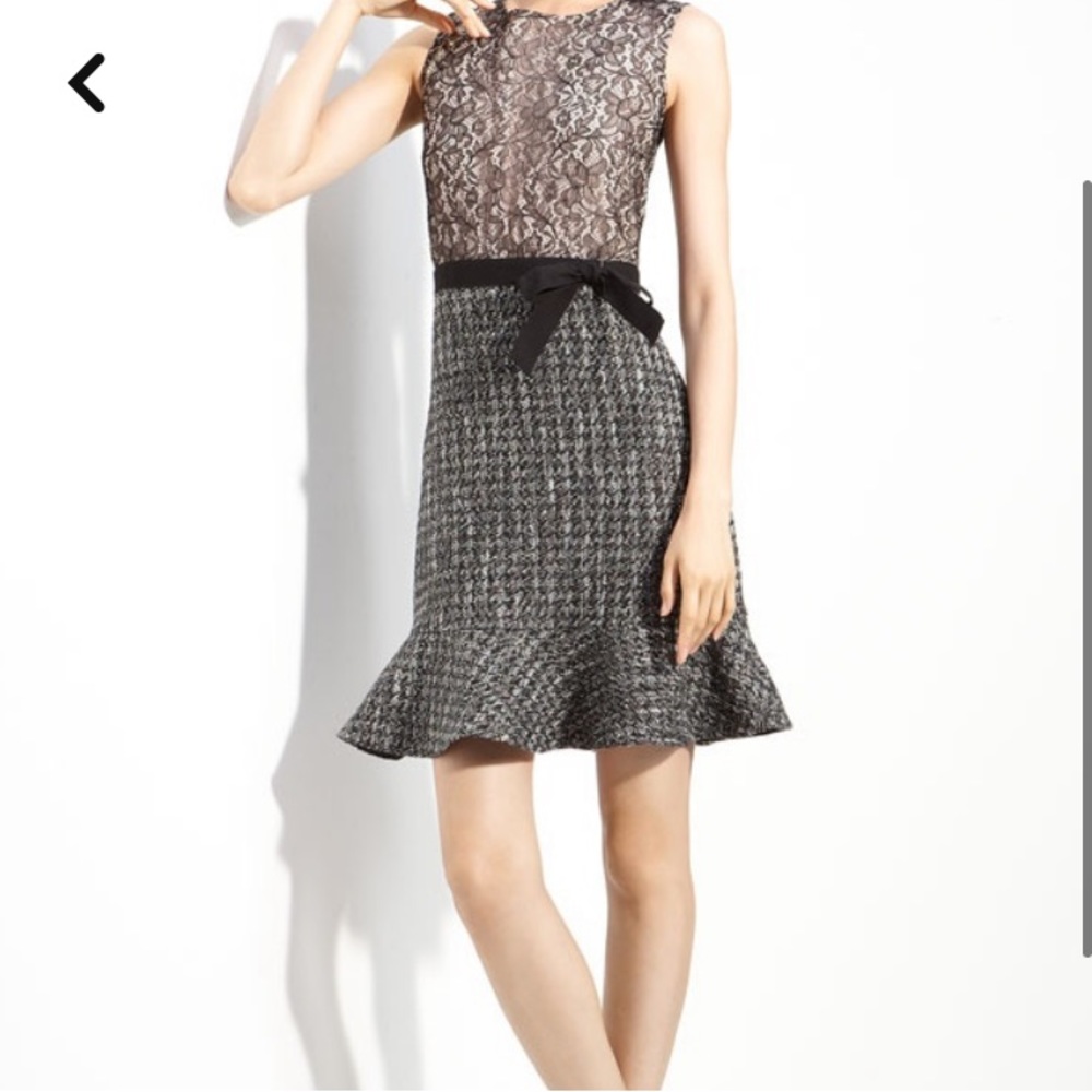 RED Valentino lace and tweed dress